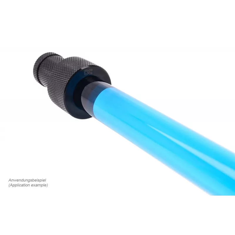 Alphacool ROH1020312 HardTube 16/11 mm Borosilikatglas-Rohr, 90°-Winkel, 20/40 cm, klar