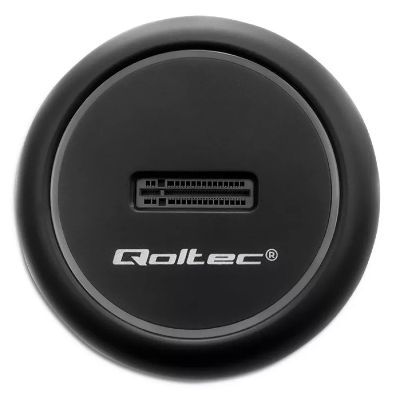 Qoltec 52275 M.2 SSD-Dockingstation, SATA/NVMe, USB-C
