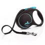 Rollleine Flexi flexi Black Design M — 5 m Länge, Bandausführung, max. Belastung 25 kg, ergonomischer Griff