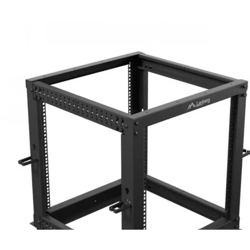 Rack-Gehäuse LANBERG Open Rack OR01-6112-B 12U 600x600 verstellbar schwarz