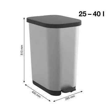 ROTHO Ribo Silver - Treteimer – 35l