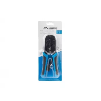 Crimpwerkzeug LANBERG NT-0201 für RJ-45-Stecker, 180 mm, 315 g, schwarz/blau