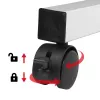 Maclean mobiler Laptop-Tisch, weiß, 80x60cm, 50kg max, höhenverstellbar 67-115cm, MC-124 W