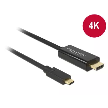 Videokabel-Adapter DeLOCK 85259 USB Typ-C zu HDMI 2m Schwarz