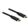 USB-Kabel DeLOCK 0,5 m USB 2.0 USB C Schwarz