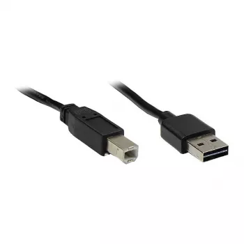 Verbindungskabel USB 2.0 EASY Stecker A auf Stecker B, schwarz, 3m, Good Connections® (2510-EU03)