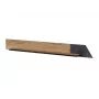 Schweberegal cama meble OVO 1300×200×150 mm Eiche/Beton, Spanplatte, wandmontiert