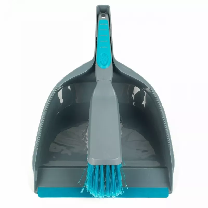 Beldray LA049254EU7 Küchen-Kehrschaufel mit Handfeger, grau/blau