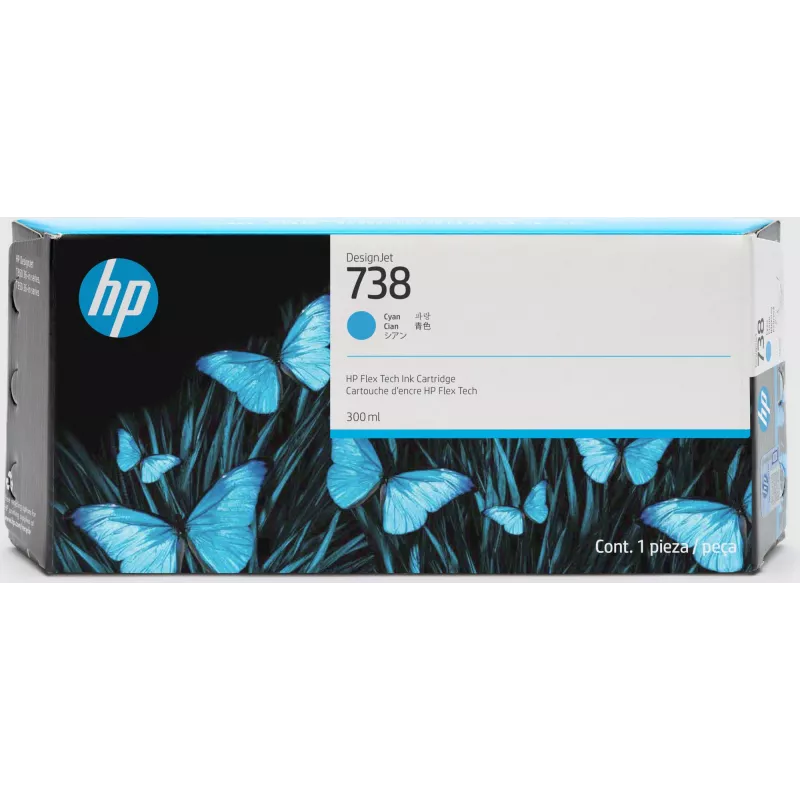 Tintenpatrone HP 498N4A 738 Schwarz kompatibel mit HP-Druckern, schwarze Ersatztinte