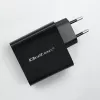 Qoltec 52380 Super Quick PD-Ladegerät | 1xUSB-C | 1xUSB | 65W | 5-20V | 1,5-3,25A | Schwarz