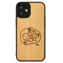 Schutzhülle Man and Wood für iPhone 12 mini — kindgerechtes Fischdesign