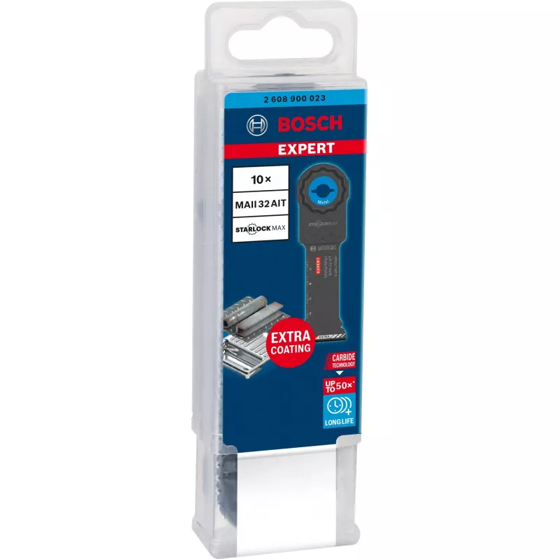 Bosch Expert MetalMax MAII 32 AIT Tauchsägeblätter, 32 mm, 10 Stück, 2608900023