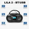 Radioplayer CD LILA2 USB/BT silber
