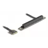 Delock Adapter Mini PCIe Stecker auf PCIe 3.0 x16 Slot, 90 Grad abgewinkelt, mit Kabel