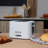 Toaster Toast&Taste 9000 Double Weiß (Weiß, 980 Watt, für 2 Scheiben Toast)