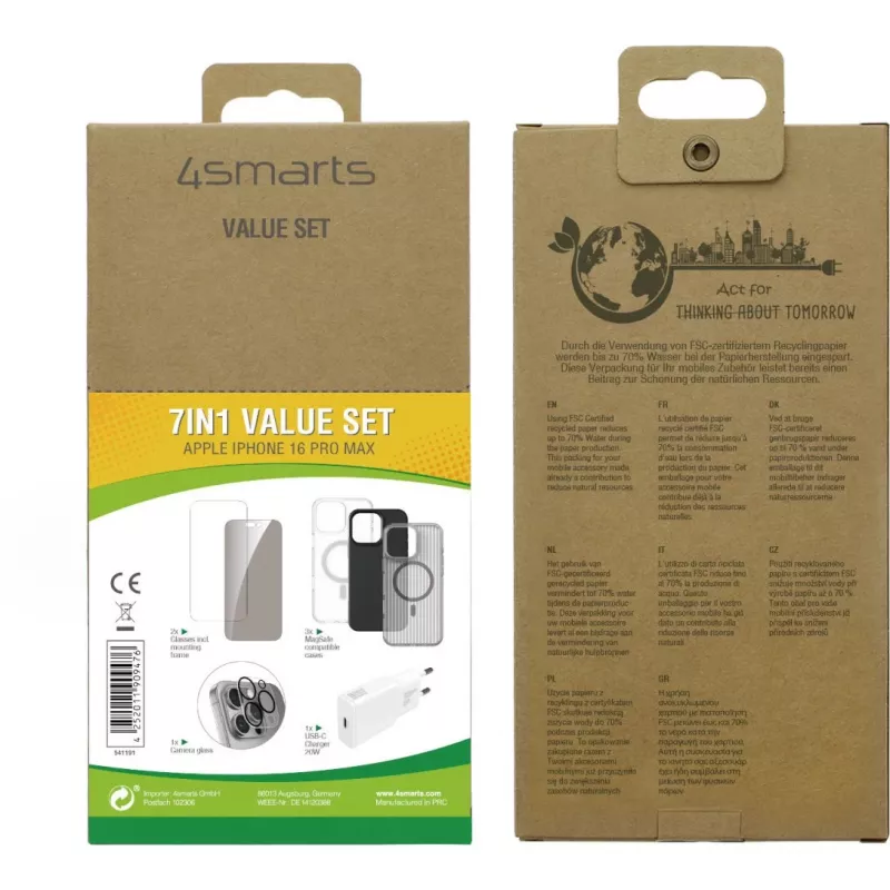 4smarts 7in1 Value Set für Apple iPhone 16 Pro Max MagSafe-kompatibel