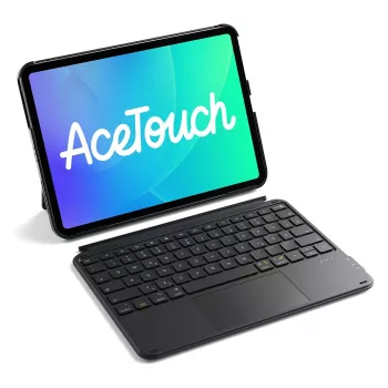 Folio-Tastaturhülle Inateck KB04122 für 11 inch iPad — QWERTZ-Layout, Bluetooth, 500-mAh-Batterie, 450 g