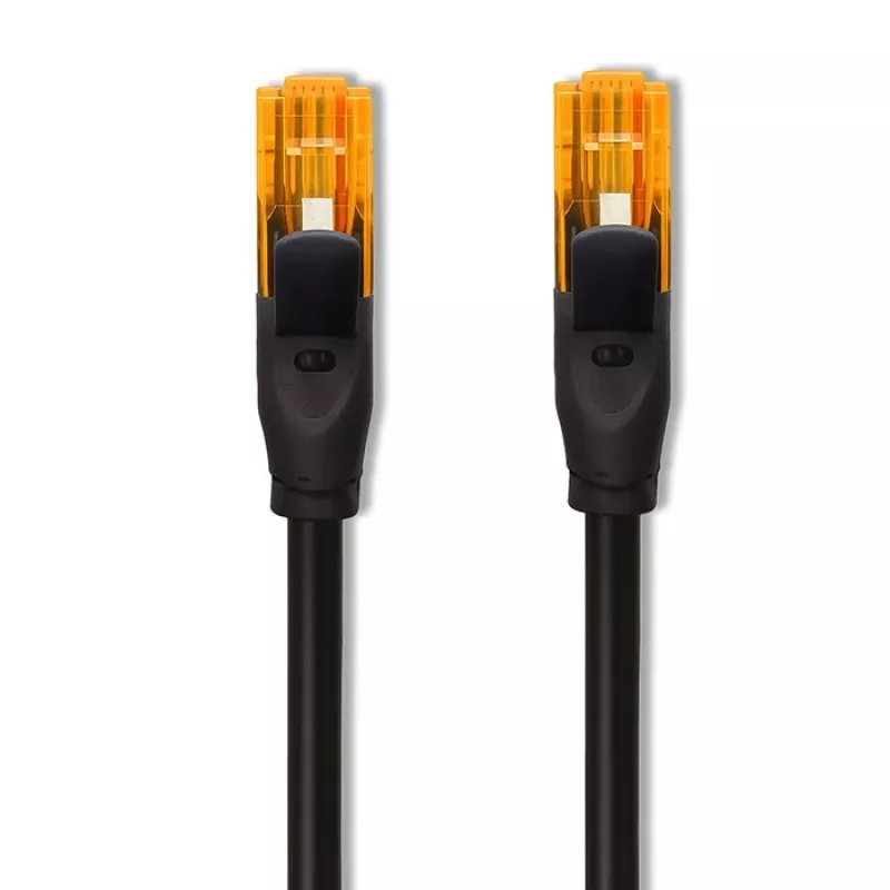 Ethernet Patchkabel QOLTEC UTP Cat6 15 m, 2×RJ45, schwarz