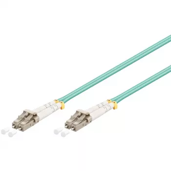 Wentronic 93385 LC-LC OM3 Multimode LWL-Patchkabel, Türkis