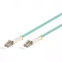 Wentronic 93385 LC-LC OM3 Multimode LWL-Patchkabel, Türkis