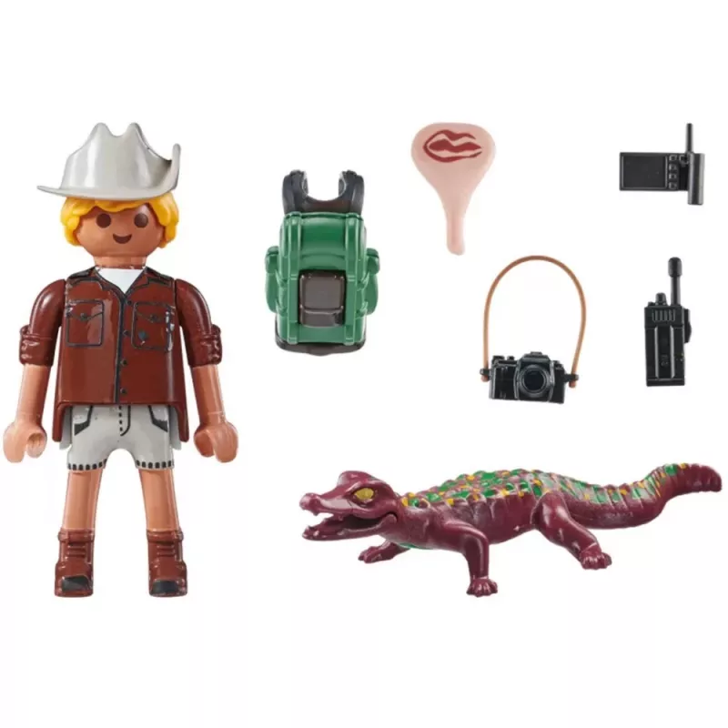 Playmobil Special Plus Forscher mit jungem Kaiman Spielset