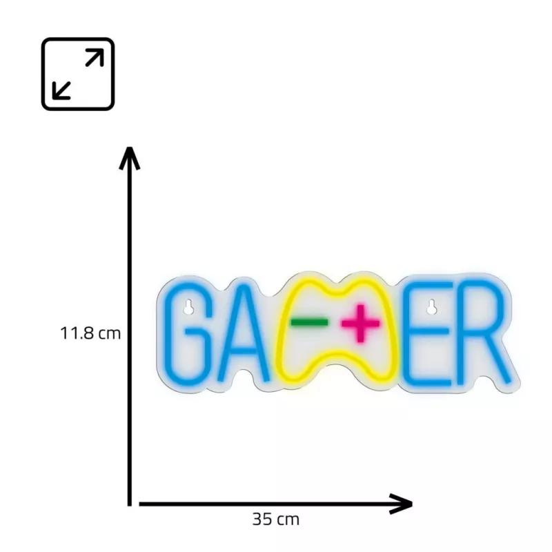 Manta SNL62MT GAMER LED-Neonlicht, USB, 5 W, mehrfarbig
