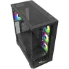 ELITE SHARK CA500, Tower-Gehäuse schwarz, 2x gehärtetes Glas