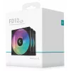 DeepCool FD12 ARGB R-FD12-BKAPN3-G Gehäuselüfter, 120 mm (120x120x25), 12 V, 3er-Pack, Schwarz