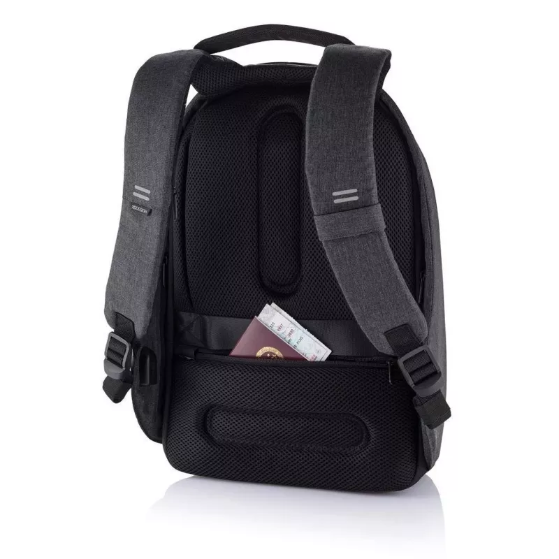 XD Design Bobby Hero XL P705.711 Anti-Diebstahl-Rucksack, 17-Zoll-Laptop, 12,9-Zoll-Tablet, USB-Ladeanschluss, 20 l, Schwarz