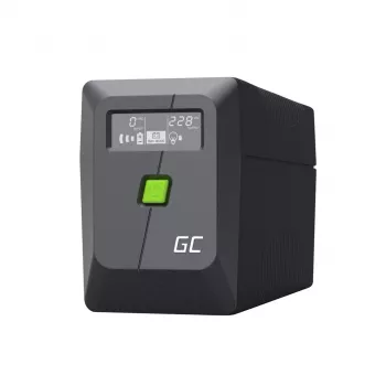 Green Cell USV Line-Interactive 6,5 kVA, 360 W, 2 AC-Ausgänge, 12 V 7 Ah VRLA, USB, Tower, schwarz