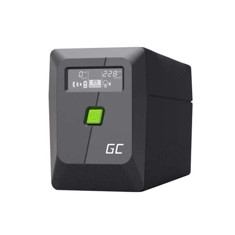Green Cell PowerProof UPSLM360 650VA / 360W Line-Interactive-USV mit LCD, 12V 7Ah