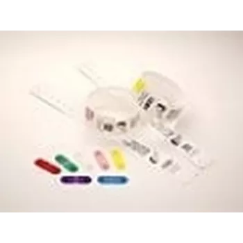 Zebra Clips für die Verwendung mit QuickClip-Armbändern Gelb