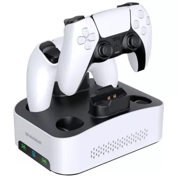 GrauGear G-3506-CG 3,5-Zoll externe Gaming-Festplatte 4 TB mit PS5-Controller-Ladestation