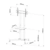 ART STO S-08A Mobiler TV-Wagen mit Halterung für 30-65 Zoll Bildschirme, max. 60 kg