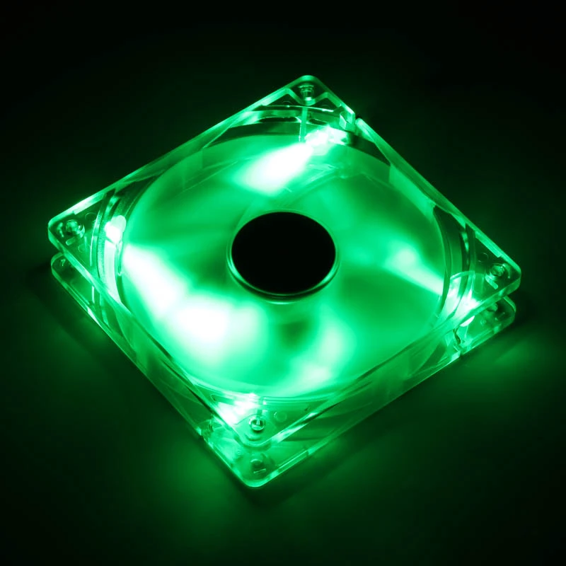 SilverStone SST-FN121-P-GL 120-mm-Gehäuselüfter mit grüner LED