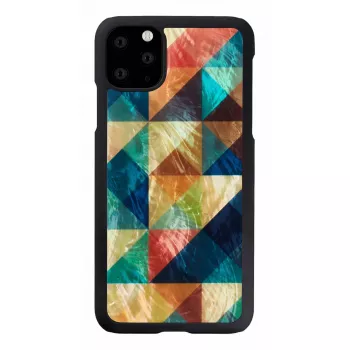 Smartphone-Hülle iKins für iPhone 11 Pro Max — Mosaic Schwarz Schutzhülle