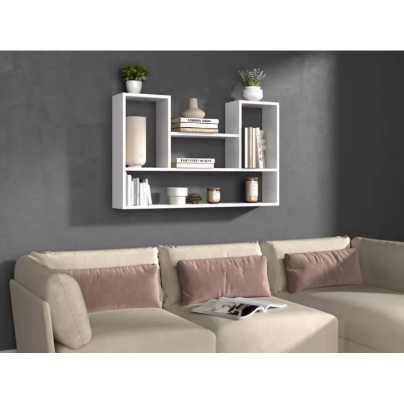 BILBAO 4P hanging rack 100x16x60 cm, Weiß