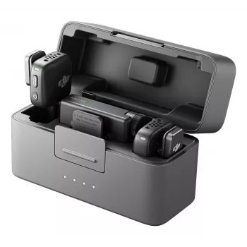 DJI Mic Mini (2 TX + 1 RX + Ladecase) Drahtloses Mikrofon-Kit - Dunkelgrau