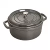 Staub La Cocotte rund 26 cm, Gusseisen, Graphitgrau