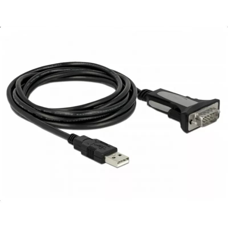 Delock Adapter USB 2.0 Typ-A zu 1 x Seriell RS-232 DB9 3 m