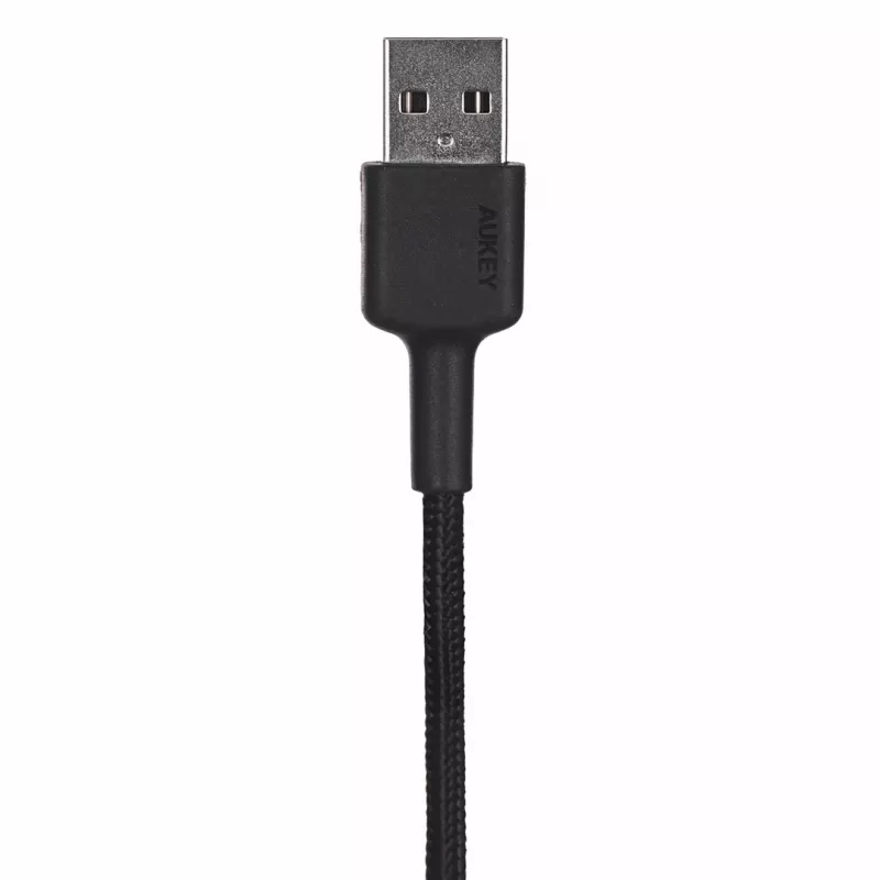 AUKEY CB-CD30 USB-A-auf-USB-C-Kabel 0,9 m, Nylongeflecht, 60W PD, 3A, schwarz