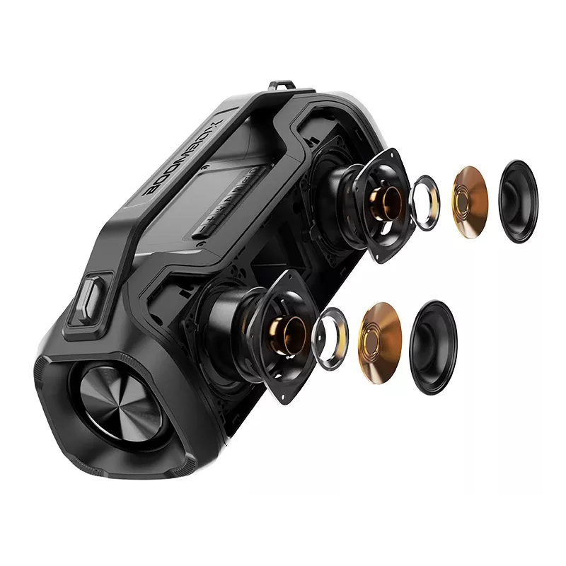 Stereo tragbarer Lautsprecher TRACER BigBoy TWS Bluetooth 40 W RMS, Bluetooth 5.3, 12 h Akku, Schwarz