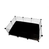 C&C Modular Käfig 3x2 110x75 cm Meerschweinchen, Igel, schwarz