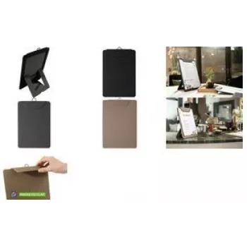 Menühalter sigel KB111 Anthrazit A4 – Tischdisplay für A4-Menüs