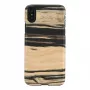 Smartphone-Hülle man and wood für iPhone X/XS – weißes Ebenholz schwarz