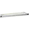 Intellinet 721011 Leeres Keystone-Patchpanel, 24-Port, 0,5U, geschirmt, 19 Zoll