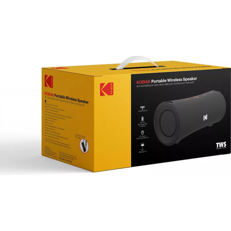 Tragbarer Lautsprecher Kodak PWS-2257, Schwarz