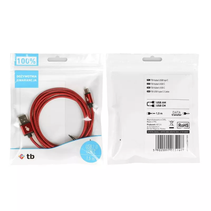 TB USB - USB C-Kabel 1,5 M Rubin (AKTBXKUCSBA150M)
