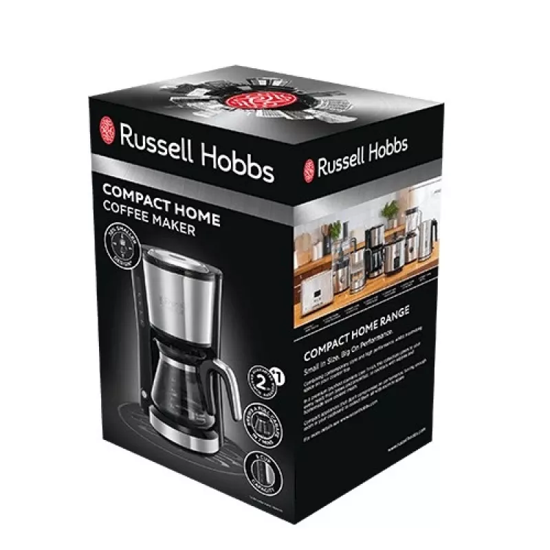 Russell Hobbs Compact Home 24210-56 Mini-Glas-Kaffeemaschine