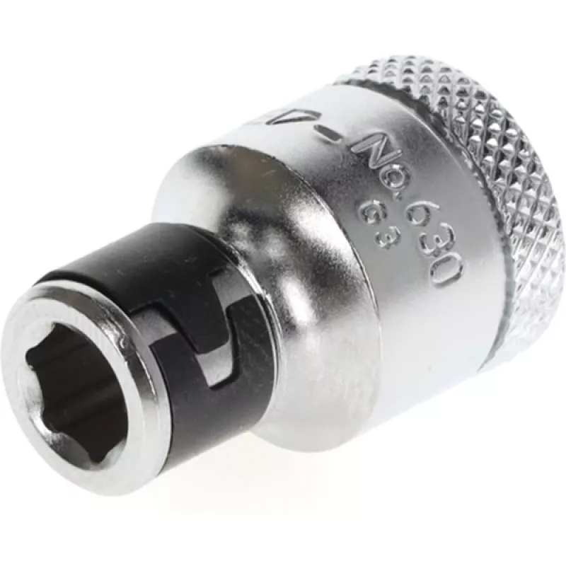 Gedore 1973312 Bit-Adapter, 3/8″ Vierkant auf 1/4″ Sechskant, Chrom
